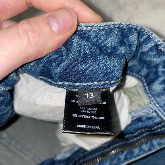 Hot Topic Blue Jeans with Ghost and Pumpkin Embroidery - Picture 6 of 7